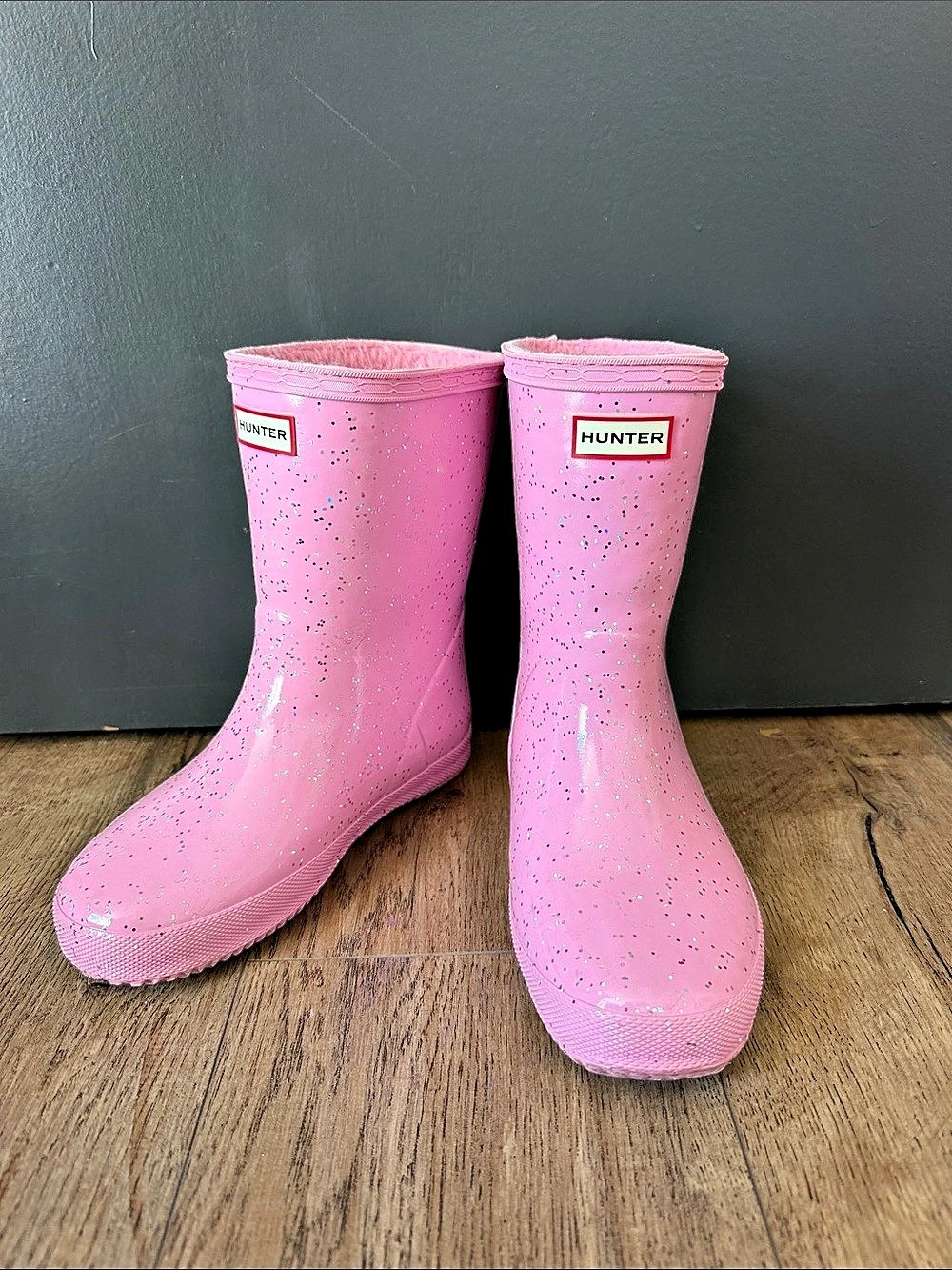 Hunter Original Tall Pink Tall Rain Boots US 2